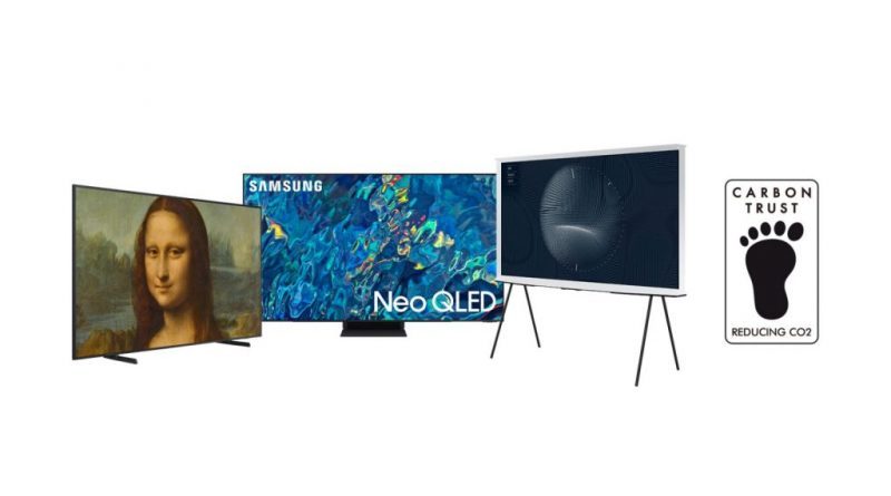 2022 Samsung NEO QLED TV models and Lifestyle TV models earn Carbon Reduction Certification