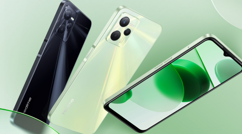 New released Realme C35 smartphone with unique design