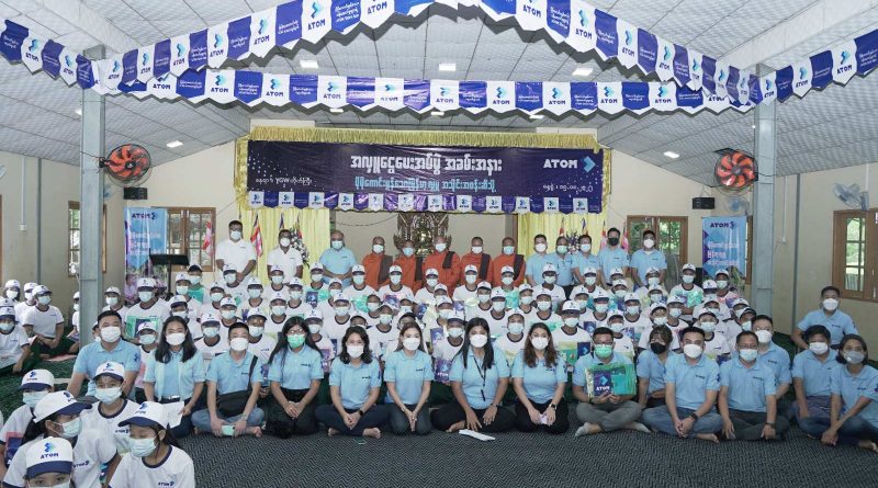 ATOM donates one billion Myanmar kyats to monastic and orphanages