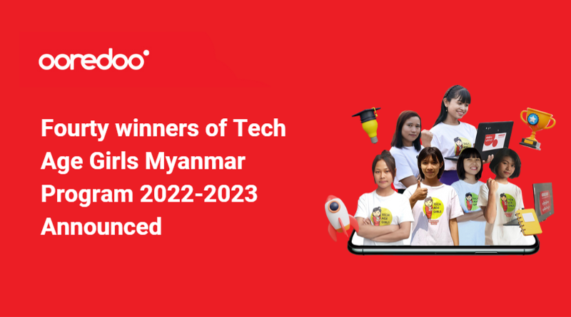 Forty Winners of Tech Age Girls Myanmar Program 2022-2023 Announced