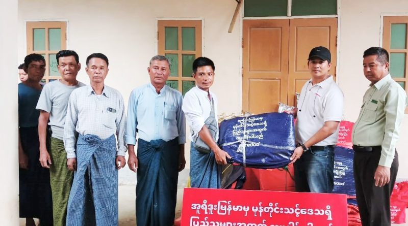 Ooredoo Myanmar extends a helping hand with a continous Cyclone Mocha Relief Supports in Rakhine State