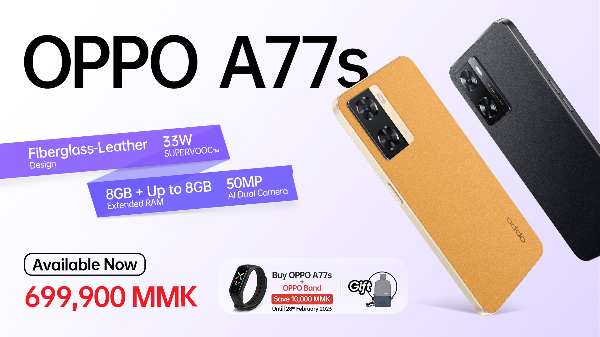 All-Round High-Performance OPPO A Series Arrives in Myanmar: The New OPPO A77s